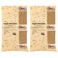 Kasza gryczana palona 1kg (2x500g) Wysoka JAKOŚĆ Produkt NATURALNY