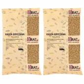 Kasza gryczana palona 1kg (2x500g) Wysoka JAKOŚĆ Produkt NATURALNY