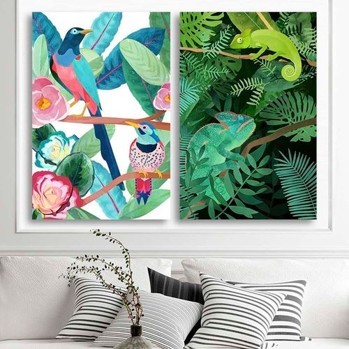 Obraz na płótnie – Canvas, Kameleony 50x70 na Arena.pl