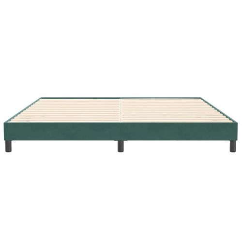 Łóżko Box Spring bez materaca Ciemnozielone 200x210 cm Aksamit na Arena.pl