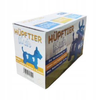 Skoczek gumowy do skakania niebieska Krówka do 50kg na Arena.pl