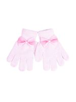 Rękawiczki dziecięce pięciopalczaste z nicią metaliczną 14 YOCLUB