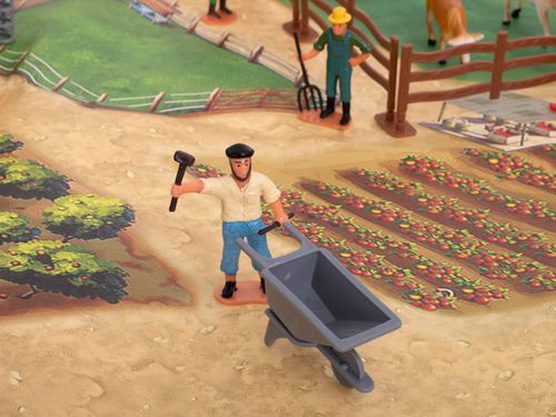 Farma Gospodarstwo Figurki Zwierzątka Maszyny Rolnicze Duży Zestaw XL 49el. na Arena.pl