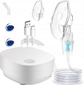INHALATOR PRZENOŚNY AEROZOL NEBULIZATOR ZESTAW BIAŁY