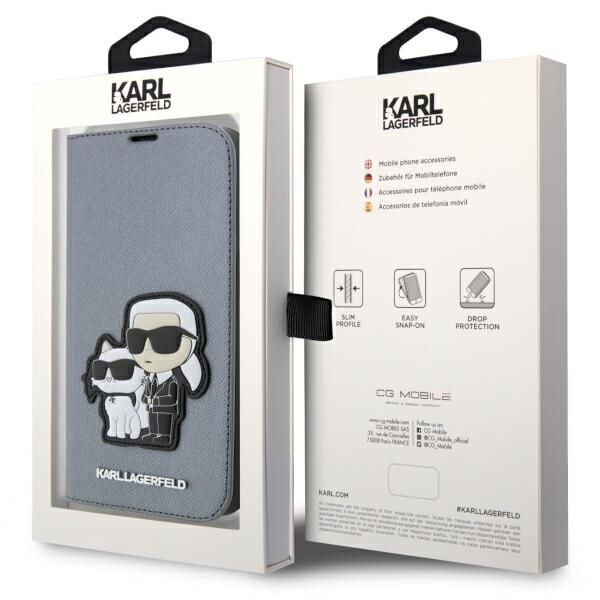 Etui Karl Lagerfeld do iPhone 14 Pro, Srebrny zdjęcie 7