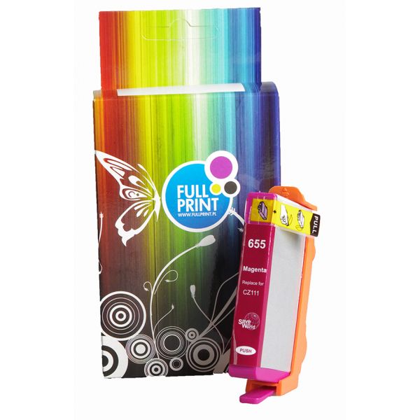 Zamiennik tuszu CZ111A (HP 655) Purpurowy zdjęcie 1