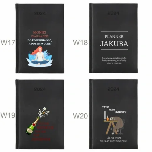 PERSONALIZOWANY KALENDARZ KSIĄŻKOWY PLANER TERMINARZ 2024 A5 NADRUK zdjęcie 2