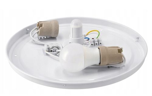 Plafon LED Lampa Sufitowa Z Czujnikiem Ruchu i Zmierzchu 2xE27 PIR na Arena.pl