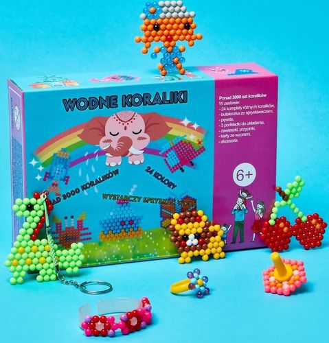 Koraliki Wodne Duży Zestaw do Tworzenia Bransoletek Biżuterii z Akcesoriami na Arena.pl