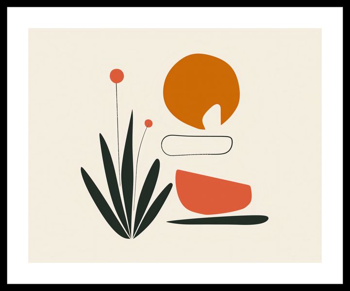 Plakat 50x40cm Abstrakcyjny Zen zdjęcie 3