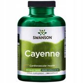 SWANSON Cayenne Pieprz 450mg 300 kaps Kapsaicyna