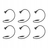 6 szt. JANSJO Lampa USB LED - czarny 38 cm