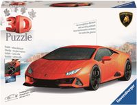 RAVENSBURGER PUZZLE 3D POJAZD AUTO LAMBORGHINI HURACAN EVO ARANCIO 156 EL.