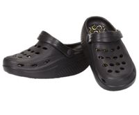 Klapki krokodylki kołyskowa podeszwa czarne rozmiar 35