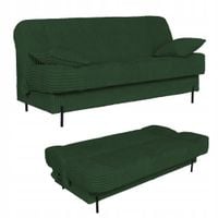Kanapa sofa Sara rozkładana wersalka do spania Rene Family meble zielona