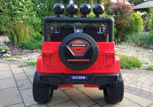 AUTO NA AKUMULATOR JEEP S2388 CZERWONY na Arena.pl