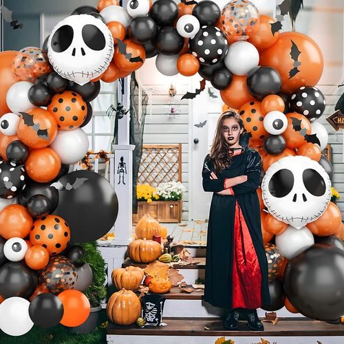 ZESTAW BALONÓW GIRLANDA BALONOWA HALLOWEEN PRZYJĘCIA ZESTAW DEKORACJA 116el na Arena.pl