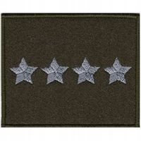 STARSZY CHORĄŻY SZTABOWY - emblemat na kurtkę