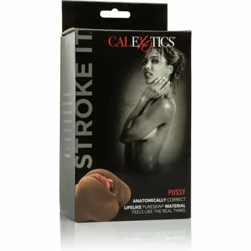 calexotics pureskin brown - anatomiczna maszyna intymna 16,5 cm na Arena.pl