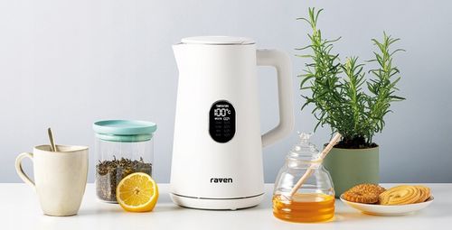 Biały Czajnik elektryczny RAVEN 1,5 W 1800 W na Arena.pl