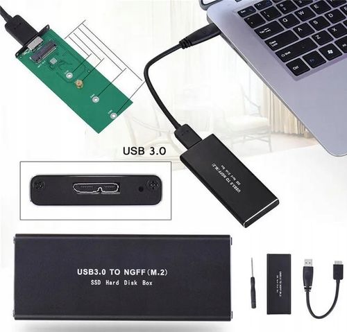 ADAPTER DYSKU SSD M.2 USB 3.0 NGFF OBUDOWA M2 SATA na Arena.pl
