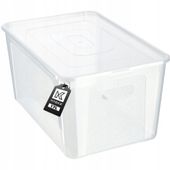 KADAX Pojemnik Organizer 17L Pudełko Zabawki Plastikowe Z Pokrywą Bezbarwny