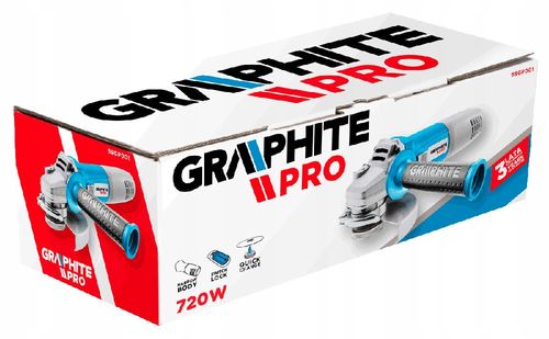 GRAPHITE PRO SZLIFIERKA KĄTOWA 720W 125MM na Arena.pl