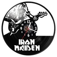 Zegar ścienny z płyty winylowej Iron Maiden 804.14