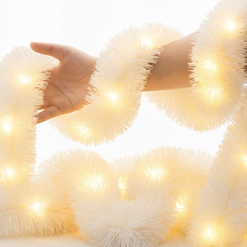 łańcuch led choinkowy biały na baterie świąteczny na choinkę 6 metrów na Arena.pl