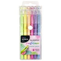 długopisy pastel z kryształ. końcówką 6 kol 0137