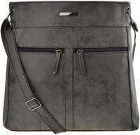 Pojemna TOREBKA DAMSKA NA RAMIĘ Duża LISTONOSZKA Skórzana TORBA