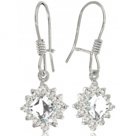 SREBRNY KOMPLET KARMAZYCJA Z CYRKONIAMI PRÓBA SREBRA 925 zdjęcie 2