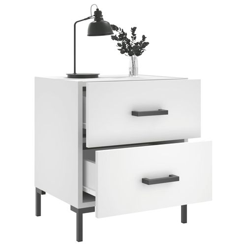 Szafka nocna, biała, 40x35x47,5 cm, materiał drewnopochodny na Arena.pl