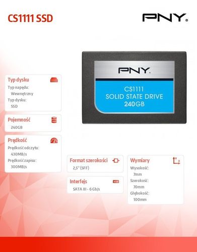 DYSK SSD 240GB 2.5''SATA3 SSD7CS1111 na Arena.pl