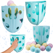 Zestaw Piłek Do Kąpieli Dla Dzieci + Organizer 7778