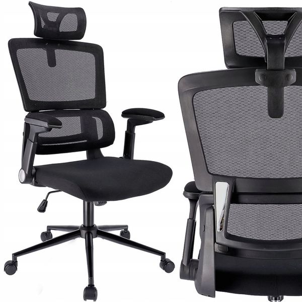 FOTEL biurowy ERGONOMICZNY obrotowy nowoczesny zdjęcie 1