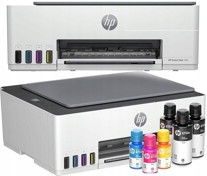 HP Smart Tank 580 Urządzenie wielofunkcyjne WiFi Drukarka Skaner kopiarka zdjęcie 1