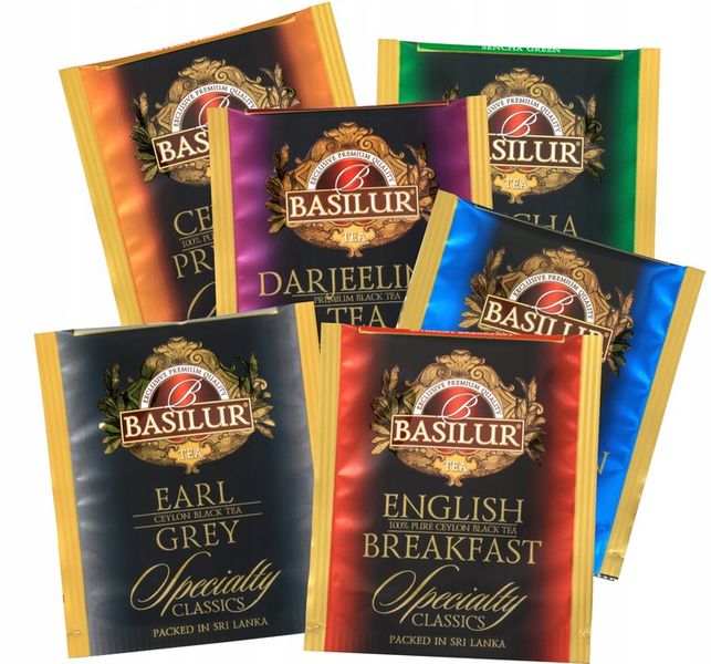 Basilur SPECIALTY CLASSICS zestaw herbat 6 SMAKÓW 60szt HERBACIARKA prezent zdjęcie 11