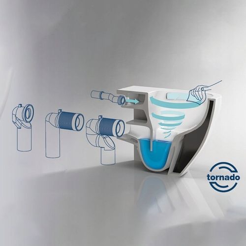 MISKA WC WISZĄCA TORNADO NERO-WH-03 BIAŁA DESKA WOLNOOPADAJĄCA DUROPLAST NE na Arena.pl