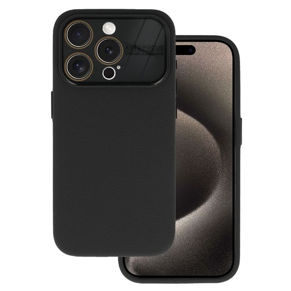 Tel Protect Lichi Soft Case do Iphone 15 Plus czarny zdjęcie 1