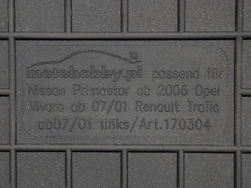 Opel Vivaro I / 1 01-14 DYWANIKI GUMOWE DEDYKOWANE zdjęcie 2