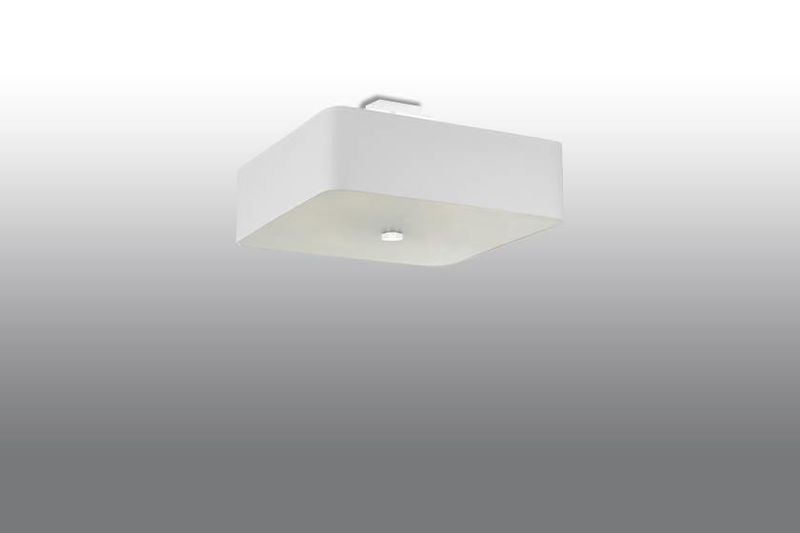 Sufitowa LAMPA kwadratowa SL.0775 abażurowa OPRAWA loftowy plafon biały zdjęcie 4