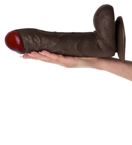 Mega brązowe dildo Rapture na Arena.pl