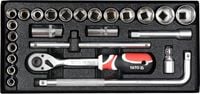 zestaw narzędziowy 25 części 1/2'' - yt-12671