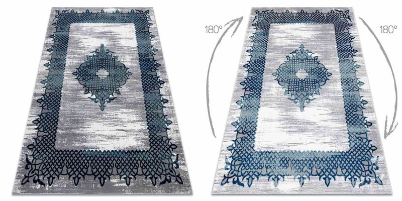 RUG/LU/IONA/FRAME3/BLUE+GREY/160x220 zdjęcie 3