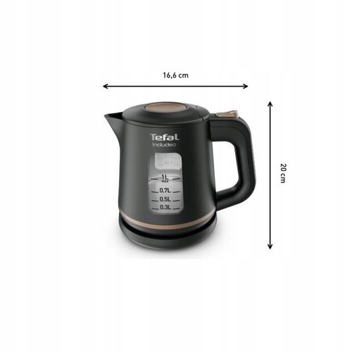Czajnik elektryczny TEFAL 2400 W 1 l Mały Mocny KI533811 na Arena.pl