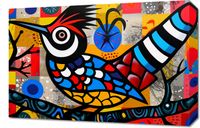 Obraz 60x40cm Ptak Na Wznak