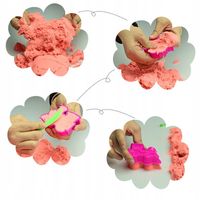 Piasek Kinetyczny 3kg Zestaw Dla Dziecka Basen Foremki Foremki Na Prezent