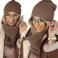 zimowy KOMPLET damski CZAPKA + KOMIN szal CIEPŁY produkt polski NOWE