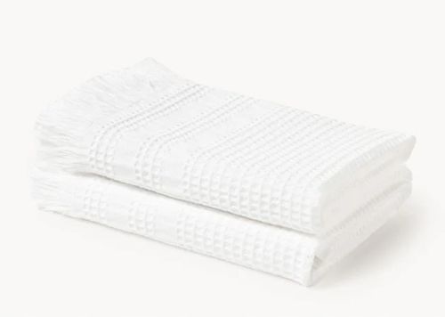 Ręcznik z piki waflowej Yara białe 2 x 30 x30 cm na Arena.pl